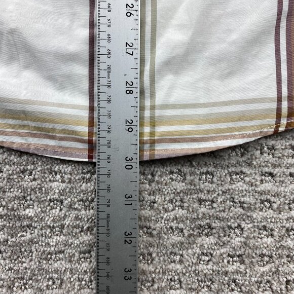 Eddie Bauer Plaid Shirt Men Medium M Brown Button Down Long Sleeve Polo Preppy - Picture 10 of 10